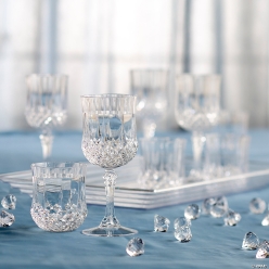 Clear Plastic Wine Glass Kit for 24